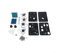 Kit d'assemblage de bras robotique noir pour débutants pour apprendre la conception de circuits de soudage et les systèmes de contrôle DIY