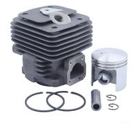 Kit d'assemblage de cylindre de piston de 47 mm avec anneaux, goupille de poignet et ressorts pour tronçonneuse TS350 TS360 08 08s compatible avec les spécifications d'origine