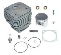 Kit d'assemblage de cylindre de tronçonneuse H395, alésage de 56 mm, ensemble complet avec joints et coussinets d'échappement de rechange pour H395XP(B)