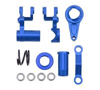 Kit d'assemblage de Direction Stable et Fluide en Alliage d'aluminium pour Voiture TRAXXAS Slash 1/10 RC avec roulements à Billes et Ressort (Bleue)