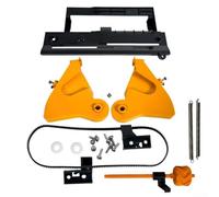 Kit d'assemblage de distributeur d'étiquettes pour zebra ZD420 ZD620 - Support pour rouleaux d'étiquettes thermiques et feuilles pliées - Cadre en ABS robuste avec base antidérapante - Station