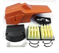 Kit d'assemblage de filtre à air pour tronçonneuse compatible avec 268 272 272XP avec couvercle de cylindre et clips de support de filtre à air