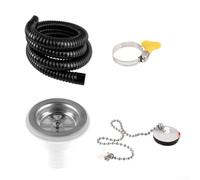 Kit d'assemblage de vidange d'évier de camping-car à angle droit avec tuyau pour remorque, camping-car, cuisine, plomberie, construction ABS, conception peu encombrante, installation rapide, pièce de