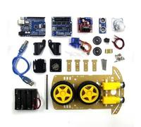 Kit d'assemblage de voiture robot à deux roues avec moteur de suivi intelligent, capteur de mesure de distance, caméra vidéo en temps réel FPV et support du conducteur de moteur
