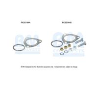 Kit d'assemblage, tuyau d'échappement BM CATALYSTS FK50144