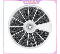 Kit d'assortiment à petites vis 600pcs M1 M1.2 M1.4 M1.6 Montres ACCESSOIRES DE TOL DE RÉPARATION DE GREURE