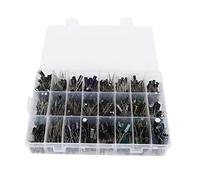 Kit d'assortiment condenteur électrolytique 630pcs 24 valeurs condenteurs électrolytiques en aluminium 0,1uf à 1000uf pour les projets de réparation électronique et de bricolage