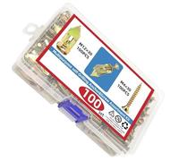 Kit D'assortiment De 100 Chevilles Autoperceuses Et Vis Multi-usages (12 X 30 Mm) For Fixation Murale En Plaques De Plâtre