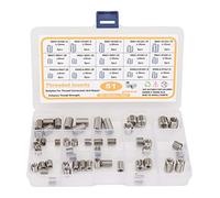 Kit d'assortiment de 51 pièces de réparation de filetage rt, M5 à M8 sans acier S réparation de filetage rt, fil rt fil avec Sto pour la réparation et l'entretien du filetage papa