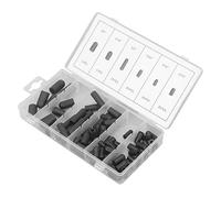 Kit d'assortiment de Bouchons à Vide, Caoutchouc Léger 5/32 Pouces à 3/8 Pouces 80 Pièces Bouchon à Vide Noir pour Carburateur pour équipement