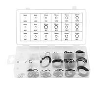 Kit d'assortiment de circlips à anneau de retenue à pression, 150 pièces, ensemble de clips en C en métal durable, 18 tailles de 3 mm à 32 mm, pour machines, automobiles et