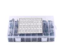 Kit d'assortiment de condensateurs à film polyester 660 pièces 24 valeurs 100 V composants électroniques pour projets de bricolage et usage professionnel boîte de rangement