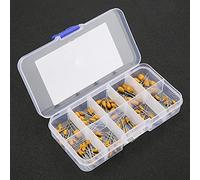 Kit D'Assortiment De Condensateurs Au Tantale 100 PièCes 10 Valeurs avec BoîTe, Condensateur à Puce Au Tantale 16 V 1 Uf - 100 Uf, Ensemble De Condensateurs Au Tantale