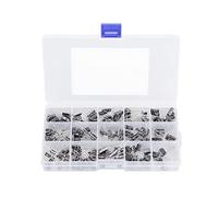 Kit d'assortiment de condensateurs électrolytiques, 215 pièces, 15 valeurs, gamme 0.1uF?330uF, condensateur à fils radiaux en aluminium avec boîte de rangement Composant
