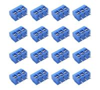 Kit d'assortiment de connecteurs for borniers PCB, pas de 5,0 mm, KF301, broches droites 2P/3P, vis, 10/50 pièces(3P Blue,40PCS)
