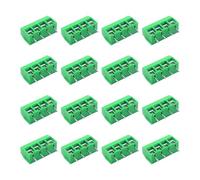 Kit d'assortiment de connecteurs for borniers PCB, pas de 5,0 mm, KF301, broches droites 2P/3P, vis, 10/50 pièces(4P Green,30PCS)