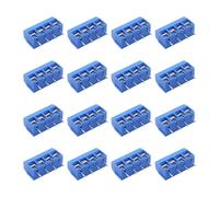 Kit d'assortiment de connecteurs for borniers PCB, pas de 5,0 mm, KF301, broches droites 2P/3P, vis, 10/50 pièces(4P Blue,40PCS)