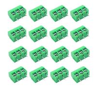 Kit d'assortiment de connecteurs for borniers PCB, pas de 5,0 mm, KF301, broches droites 2P/3P, vis, 10/50 pièces(3P Green,30PCS)