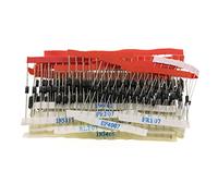 KIT D'ASSORTIMENT DE DIODE ÉLECTRONIQUE 200 PIÈCES DIVERS TYPES QUANTITÉ DE HAUTE QUALITÉ POUR CIRCUITS ÉLECTRONIQUES