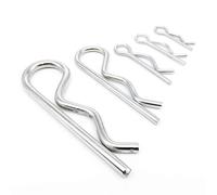 Kit d'assortiment de goupilles fendues en acier | Plusieurs tailles for une utilisation mécanique et automobile : clips de fixation(500pcs 1.8x32mm)