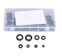 Kit d'assortiment de grommemt en caoutchouc 180pcs | Fiches de trou de pare-feu à haute température | Anneaux de protection des fils pour l'automobile/plomberie/électrique | 8