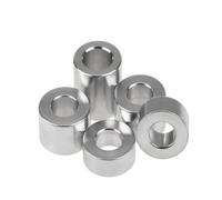 Kit d'assortiment de joints de bague en aluminium M3-M10 - rondelle plate d'espacement d'espacement ronde creuse non filetée(M10x10mmx5PCS)