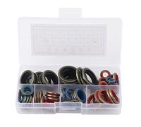 Kit d'assortiment de joints toriques en caoutchouc résistant à la corrosion, de qualité supérieure, 80 pièces, pour machines automobiles, appareils électriques, caoutchouc