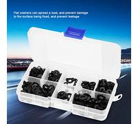 Kit d'assortiment de Laveuses Plates en Nylon 500pcs Poix de Lavette à Plat Luines Simples avec Boîte en Nylon pour le Dispositif de Verrouillage du Dispositif Indicatif de Matériau en pour Réduire