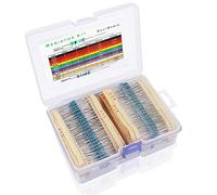 Kit d'Assortiment de Résistances 2600 Pièces 130 Valeurs, 1% de Résistances Carbone Variées avec 1 Ohm-3m Ohm 1/4w, Kit de Résistance Électronique Pour Projet Expérimental et Expériences