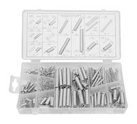Kit d'assortiment de ressorts de compression de tension d'extension de 200 pièces, ensemble de ressorts métalliques pour la réparation et l'entretien, ressorts en acier assortis à