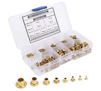 Kit d'assortiment de Rivets en cuivre, 650 pièces, trou traversant, mixtes