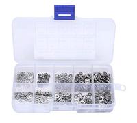 Kit d'assortiment de rondelles de blocage 500 pièces, 5 tailles M1.6 M2 M2.5 M3 M4