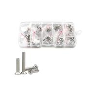 Kit d'assortiment de rondelles d'écrous à tête plate en acier inoxydable 304