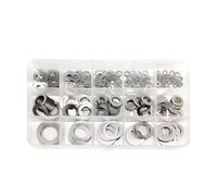 Kit d'assortiment de rondelles plates 1 jeu de rondelles plates Ultra fines M3 à M20 0.1mm .2mm .30mm, Kit joints unis cale fine, boîte en acier inoxydable(0.30mm 600pcs)