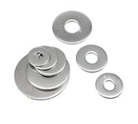 Kit d'assortiment de rondelles plates Joint de rondelle plat surdimensionné en acier inoxydable, 2/10/50/100 pièces, M2.5 M3 M4 M5 M6 M8 M10 M12 M14 M16, grande taille(100pcs M3)