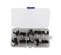 Kit d'assortiment de transistors Mosfet série IRF, 50 pièces, 10 types, comprenant IRFZ44/510/520/530/540/640/740/840/3205/9540