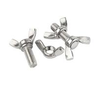 Kit d'assortiment de vis à oreilles et d'écrous en acier inoxydable M8 5 pièces, longueur filetage 30-50 mm adapté aux outils bricolage d'équipement électronique(M8x30mm)