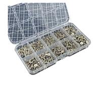 Kit d'assortiment de vis cruciformes ultra fines et plates for ordinateur portable, 230/500/900 pièces, M2, .5, M3(230 Pcs 12 Size)