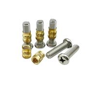 Kit d'assortiment d'écrous et de vis en laiton, 260 à 500 pièces, M2 M3 M4, moleté thermofusible, injection intégrée for imprimante 3D(M4B 260pcs 1set)