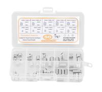 Kit d'assortiment d'inserts filetés, 50 pièces d'inserts filetés en acier inoxydable, manchons de réparation de filetage M4 - M10 avec boîte de rangement, écrou réducteur de