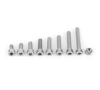 Kit d'assortiment Munefe 160PCS ÉCRANS ET BOLTS, Assortiment de vis métriques, boulons en acier inoxydable et écrous pour usage domestique et autres industries mécaniques (Cap Head with Hex Nuts)