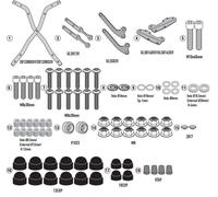 Kit D'Attache Givi SR1206 Pour Top Case Monokey/Monolock, HONDA CB 500 HORNET