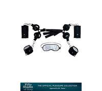 Kit d'attaches pour lit Menottes Sangles et Masque - FIFTY SHADES OF GREY