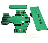 Kit d'attelle de fracture EMS, dispositif de désincarcération pliable, plaque de fixation cervicale avec sac de transport, veste de désincarcération de pompier, for sauver les adultes.