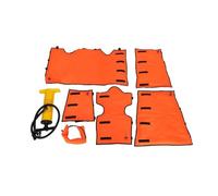 Kit d'attelles pneumatiques de premiers secours, attelle gonflable en PVC à combinaisons multiples for immobilisation des fractures osseuses sous vide avec pompe, radiographie possible