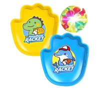 Kit d'attrape-balle collant - Jouet à lancer en plein air, dispositif de jeu de retour éclairé, pack d'activités à disque adhésif, équipement de jeu durable | Garçons Filles Plage Cour Aire De