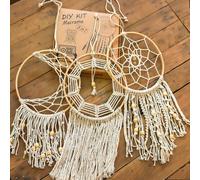 Kit D'attrape-Rêves À Faire Soi-Même Avec Des Fleurs 15 X 50 Cm-Lot De 2-Créez Votre Propre Décoration Murale Bohème Avec Des Matériaux Entièrement Naturels-Kit D'activités Créatives Comprenant