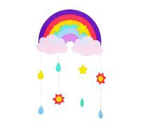 Kit d'attrape-rêves créatifs en feutre pour enfants fait à la main ornement à suspendre pour anniversaire et