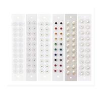Kit d'auriculothérapie - 100 perles d'acupuncture transparentes et patchs auriculaires, masseur jetable non invasif(A(100 PCS))