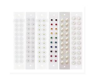 Kit d'auriculothérapie - 100 perles d'acupuncture transparentes et patchs auriculaires, masseur jetable non invasif(A(100 PCS))